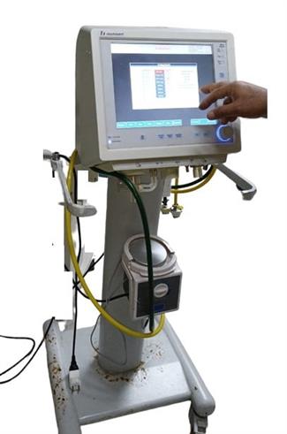 "جهاز تنفس صناعى مستعمل امريكى ماركة نيمو فينت موديل Used Ventilator Model TCME Neumovent Graph TS انتاج 2018 "